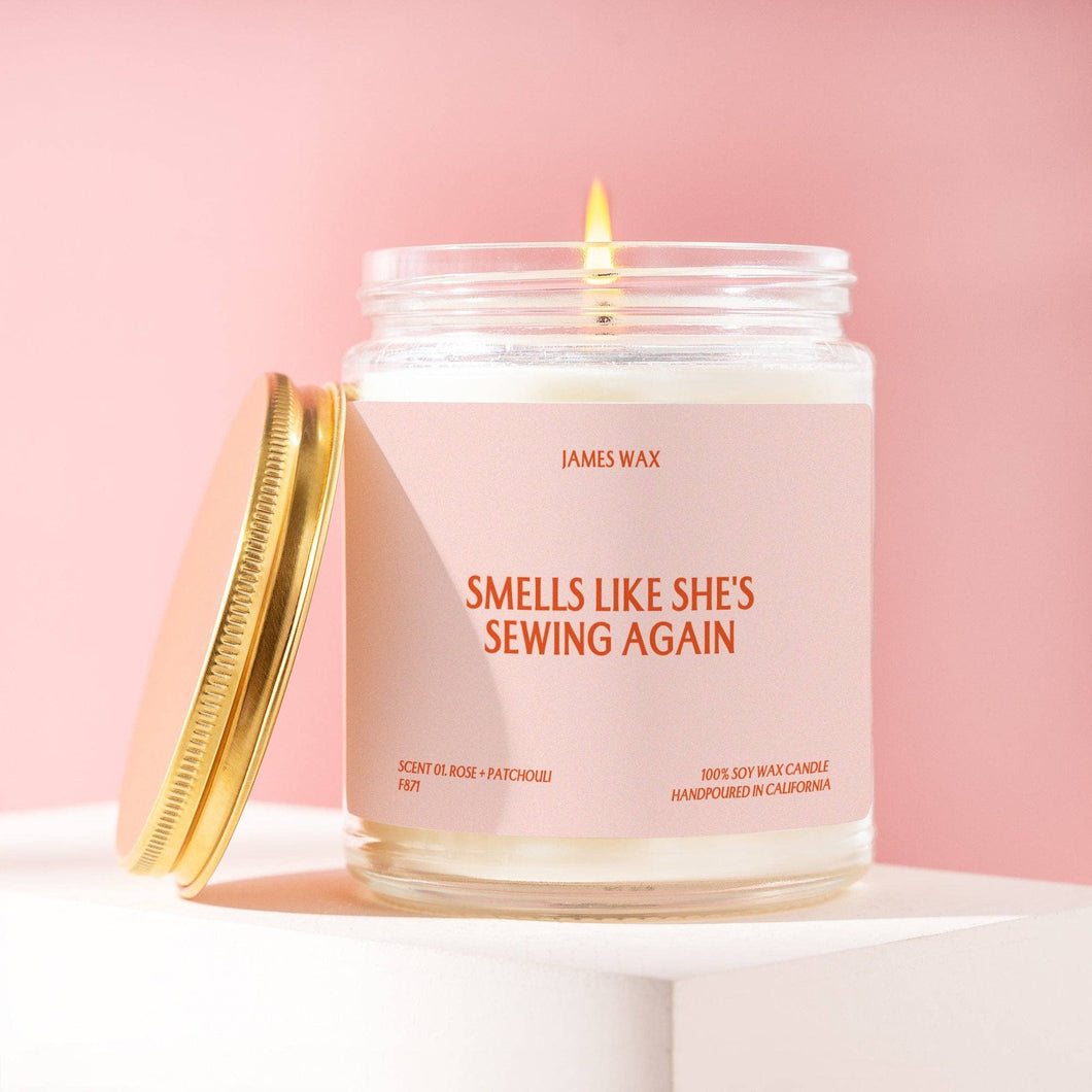 Sewing Gift Smells Like She's Sewing Again Candle F871