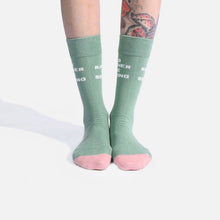 Load image into Gallery viewer, I'd Rather Be Sewing Socks (Green/Pink) | 1 Pair
