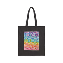Load image into Gallery viewer, "Jelly Roll Jumble" by H.W., age 12 of The QuiltCon 2026 Collection - Cotton Canvas Tote Bag
