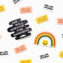 Load image into Gallery viewer, Smile Rainbow Die Cut Sticker
