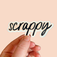 Load image into Gallery viewer, Scrappy Vinyl Stickers, recycle sticker, sewing sticker

