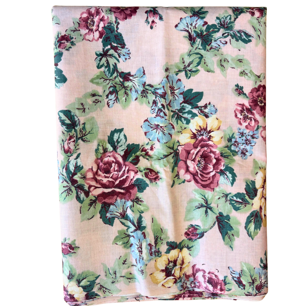 Previously Loved Fabric: Dusty Rose Floral (3 yds)