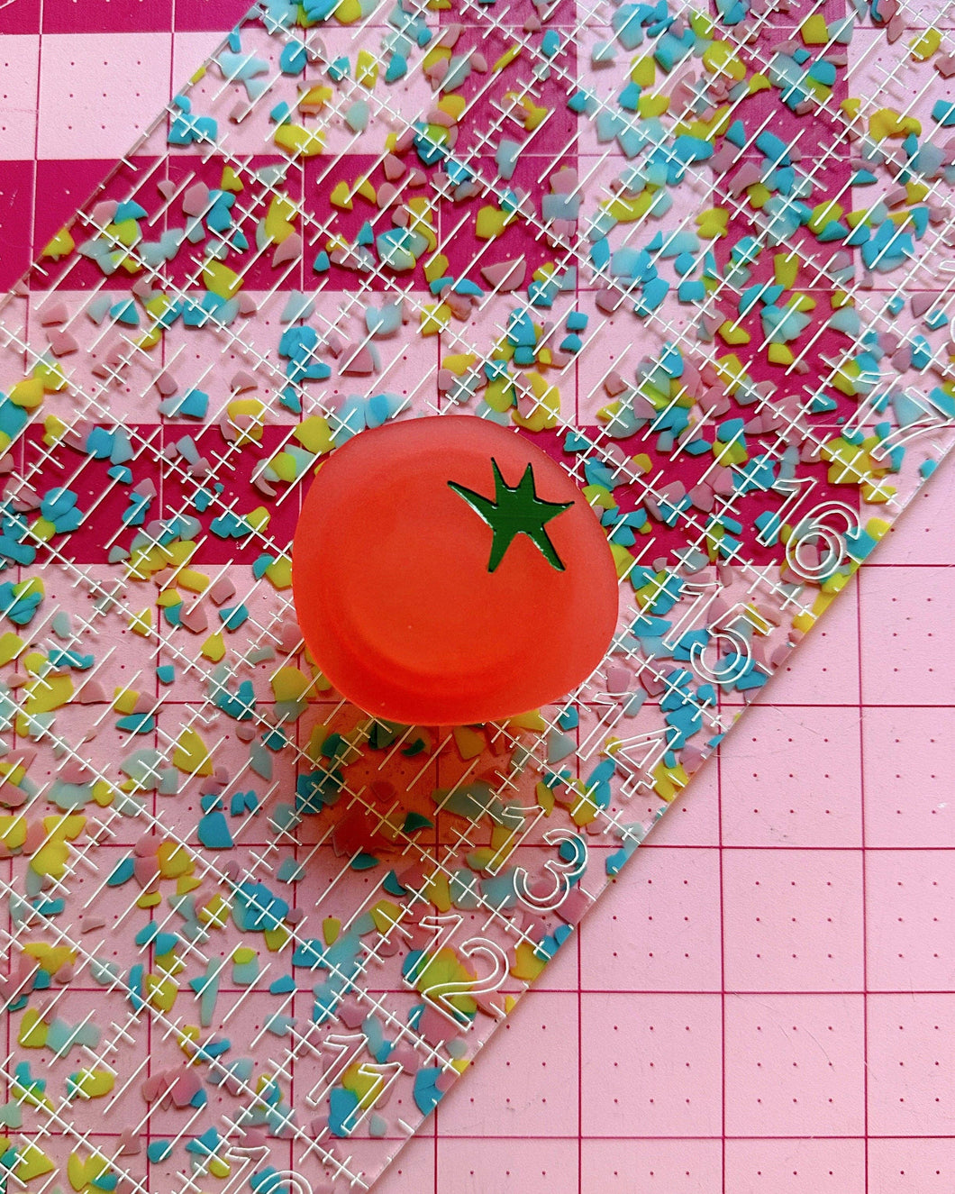 Tomato Pop-Up Ruler Handle by Feral Notions