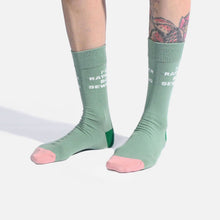 Load image into Gallery viewer, I'd Rather Be Sewing Socks (Green/Pink) | 1 Pair
