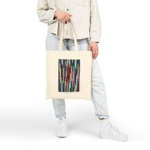 Load image into Gallery viewer, "Radiance" by N.W., age 13 of The QuiltCon 2026 Collection - Cotton Canvas Tote Bag
