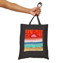 Load image into Gallery viewer, &quot;Beach Sunset&quot; - Cotton Canvas Tote Bag
