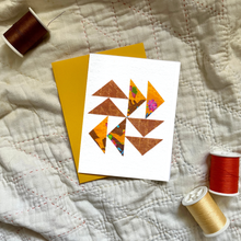 Load image into Gallery viewer, Quilt Block Greeting Card (Flying Geese)
