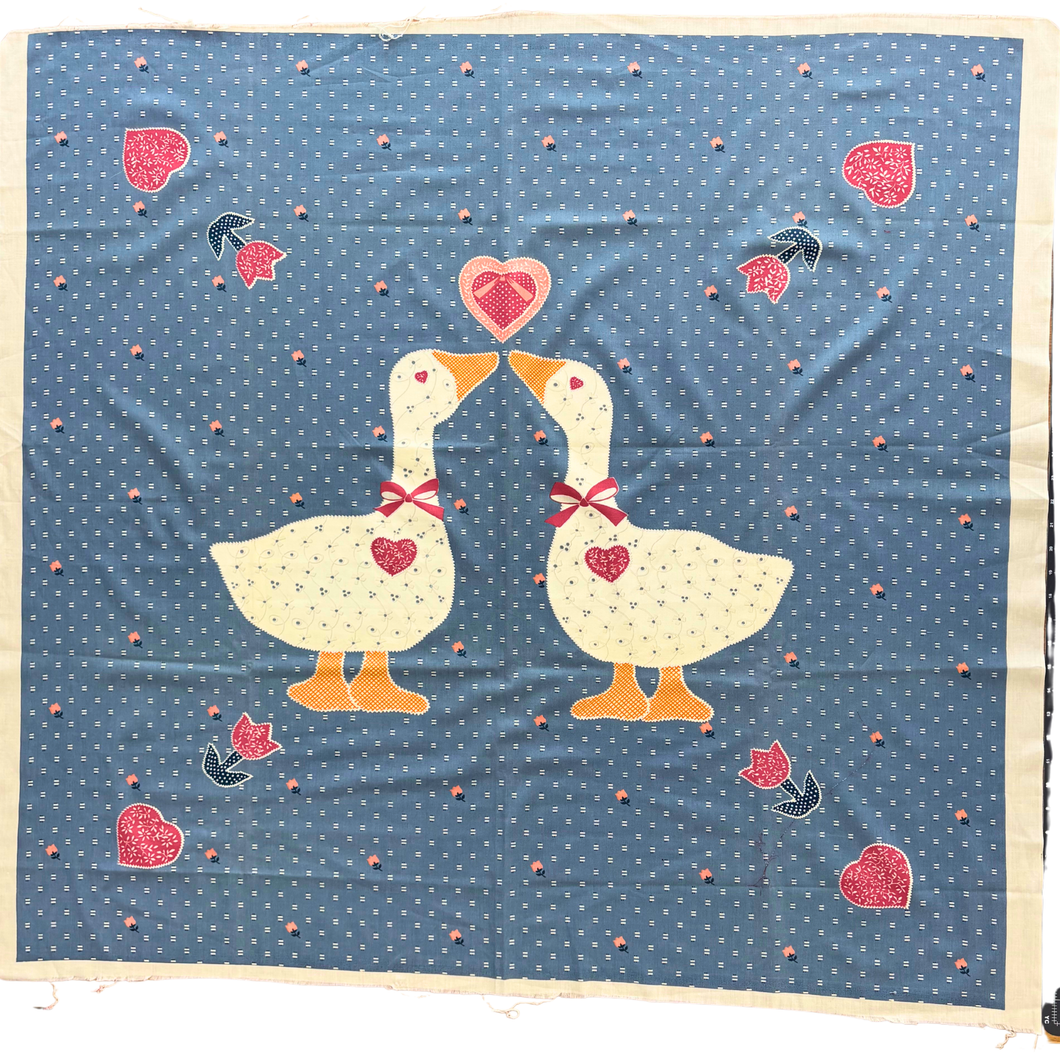 Previously Loved Fabric: Ducks in Love (Bit more than a Yard)