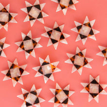 Load image into Gallery viewer, Sawtooth Star Hair Clip - Quilt Hair Accessories
