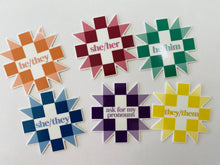 Load image into Gallery viewer, Quilter’s Pronoun Sticker

