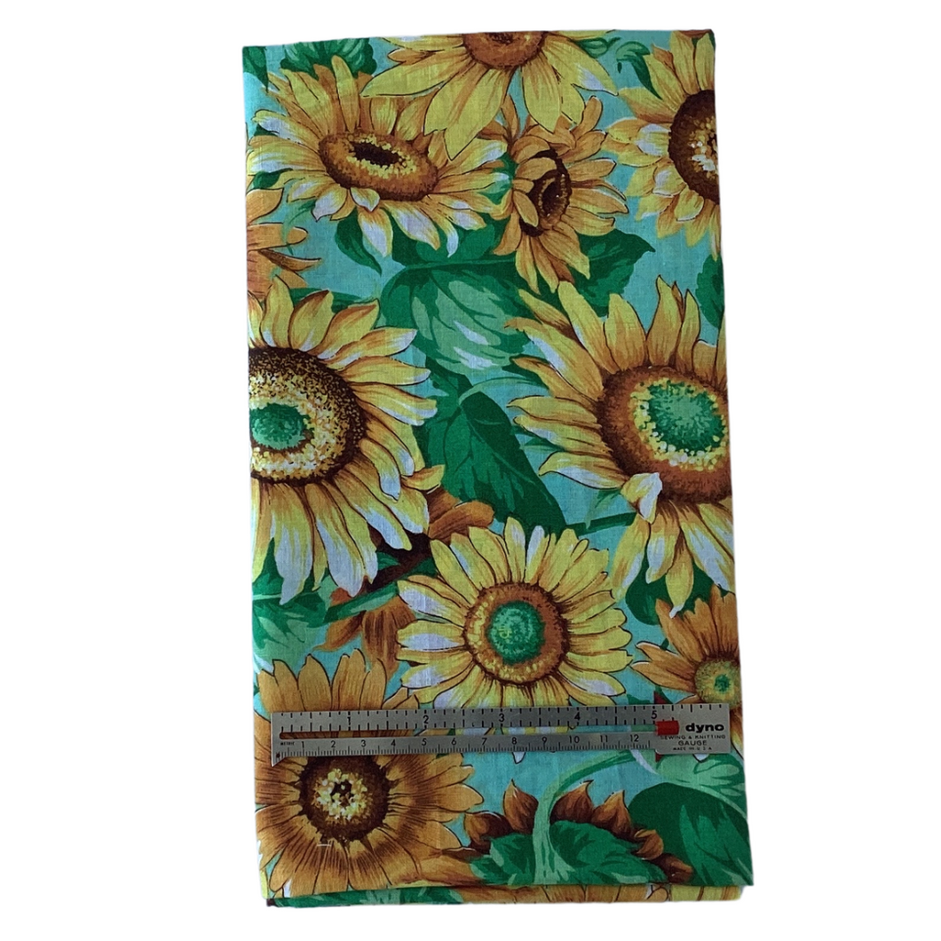 Previously Loved Fabric: Sunflowers (1 yd)