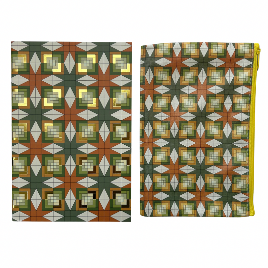 Built Quilt Notebook + Pouch Set