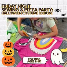 Load image into Gallery viewer, Friday Night Sewing &amp; Pizza Party: Halloween Costume Edition! (Ages 8-17)
