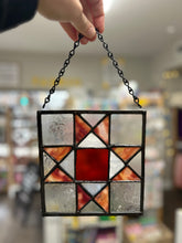 Load image into Gallery viewer, Stained Glass Quilt Block by Classless Glass
