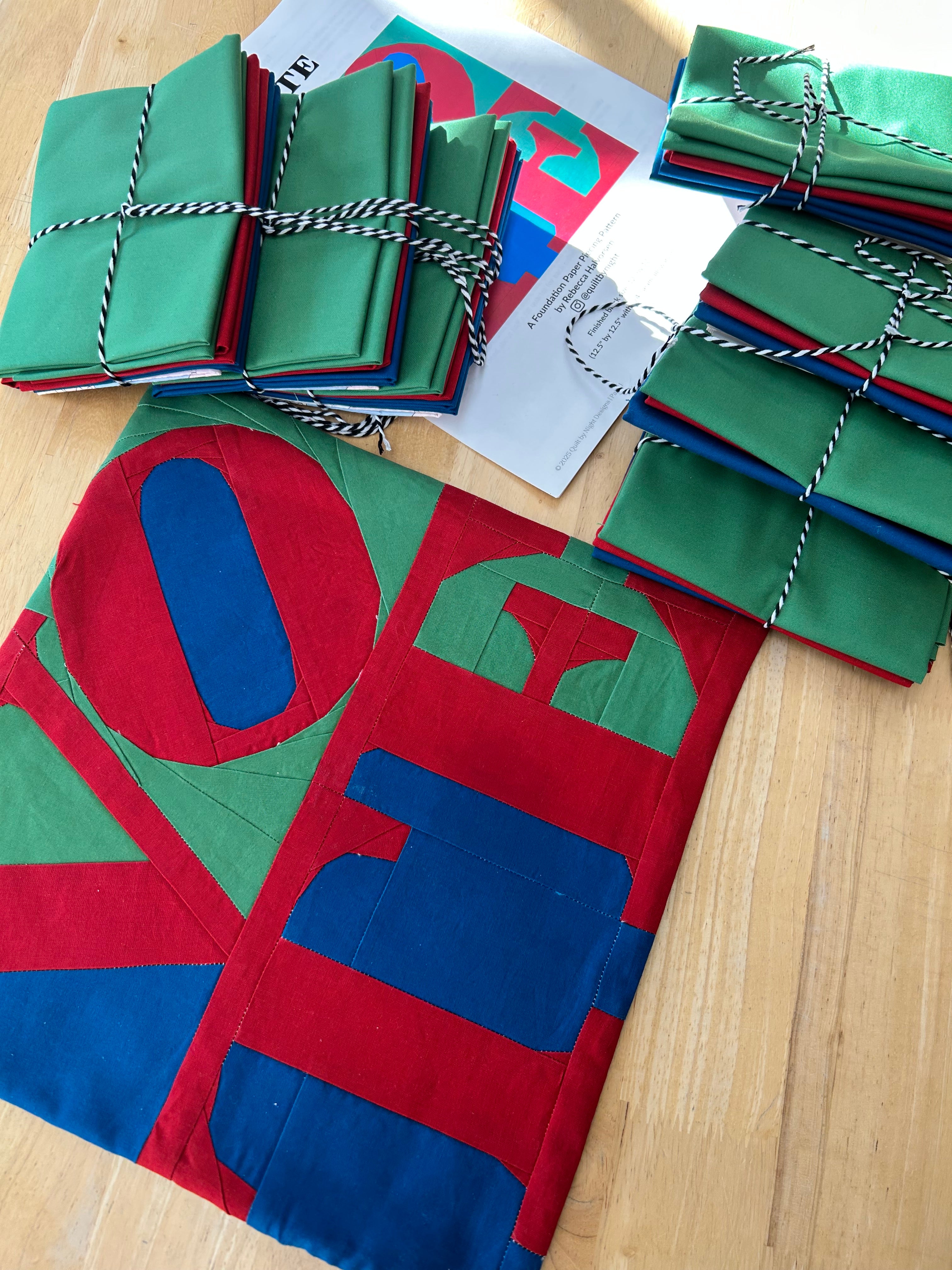 VOTE Mini Quilt Top Kit – Cut and Sew PHL