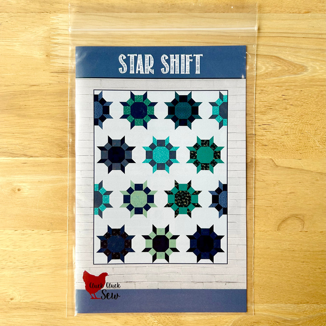 Star Shift Quilt Pattern (Paper Copy) by Cluck Cluck Sew
