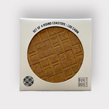 Load image into Gallery viewer, Quilt Block Bamboo Coaster 4pc Set by Built Quilt
