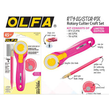 Load image into Gallery viewer, OLFA Splash Rotary Cutter Craft Set
