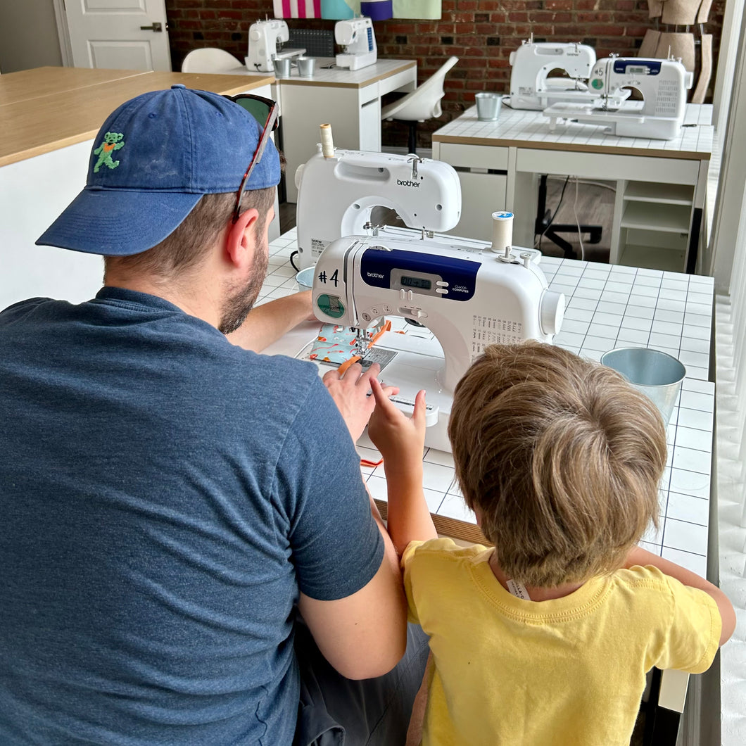 Family Machine Sewing Class (Kids Age 4-7 + A Grown Up)