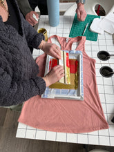 Load image into Gallery viewer, Screenprinting on Fabric with Golden Key Prints
