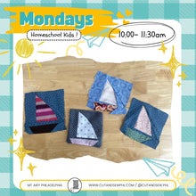 Load image into Gallery viewer, Q1: Mondays / 10:00 am / Homeschool Kids' Sewing Class
