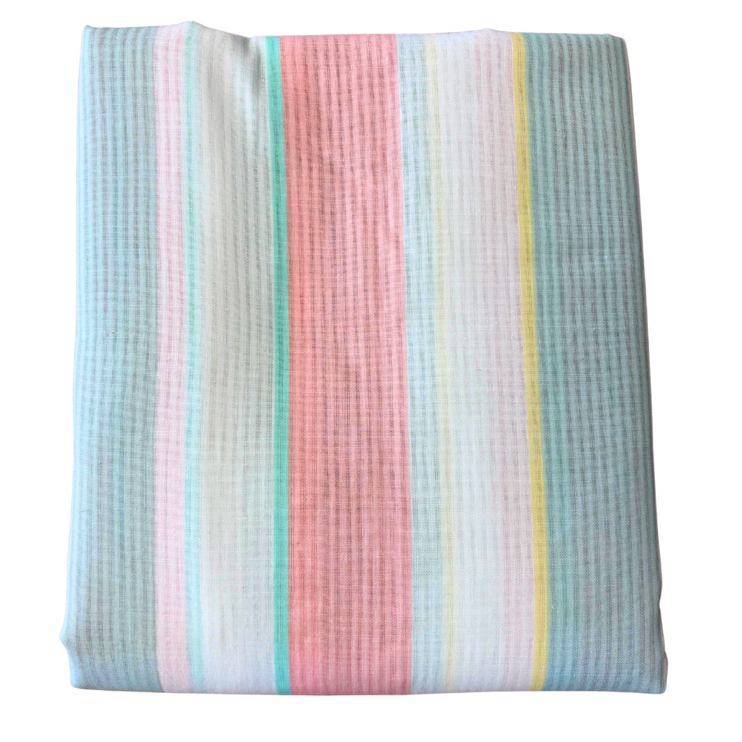 Previously Loved Fabric: Pastel Stripes (4 yds)