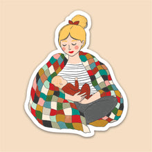 Load image into Gallery viewer, Patchwork Mother &amp; Baby Sticker by Coco West Illustration
