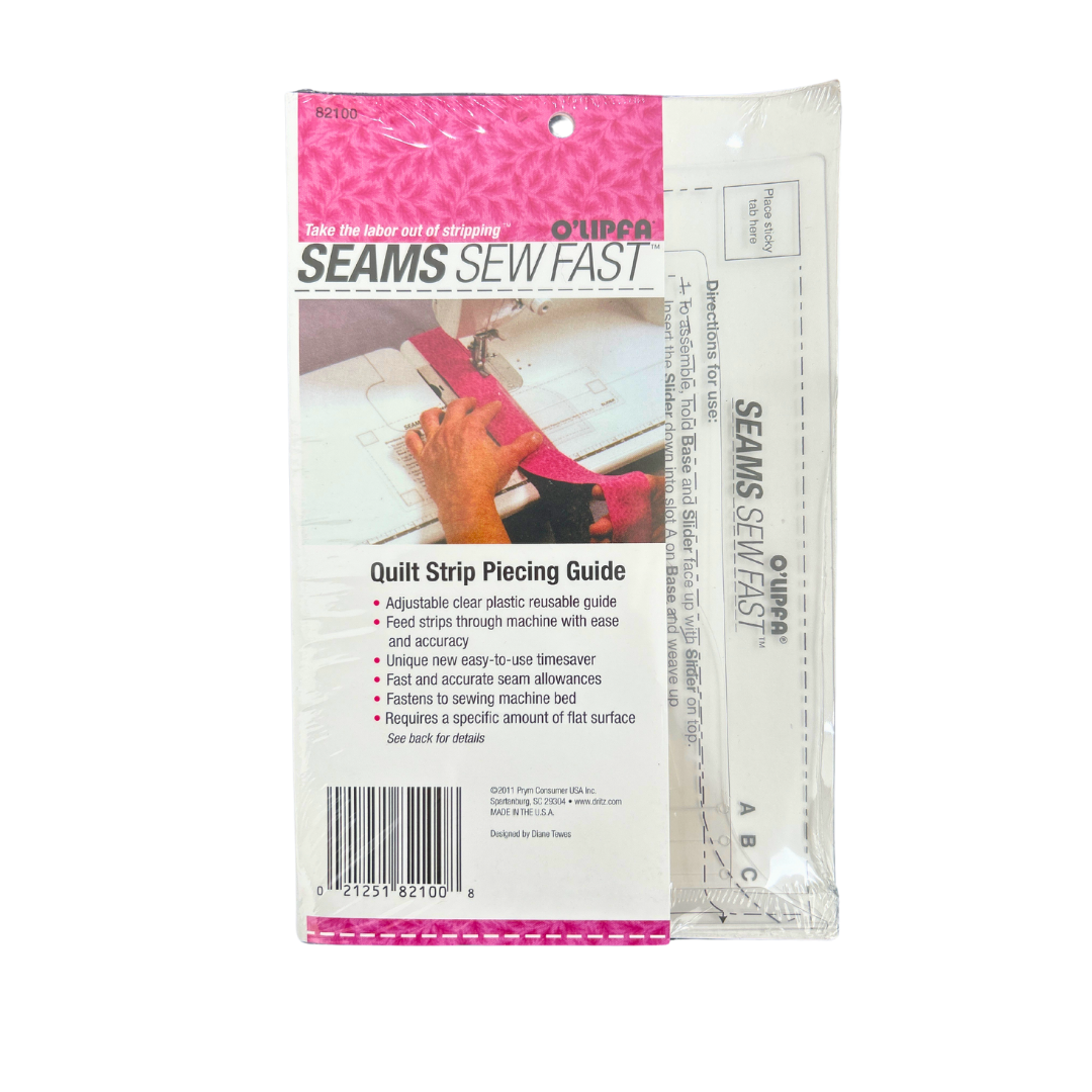 Previously Loved: O'Lipfa Seams Sew Fast Quilt Strip Piecing Guide ...