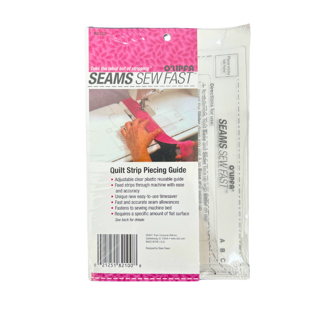 Previously Loved: O'Lipfa Seams Sew Fast Quilt Strip Piecing Guide