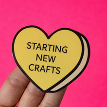 Load image into Gallery viewer, Crafts Conversation Heart Vinyl Sticker
