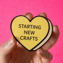 Load image into Gallery viewer, Crafts Conversation Heart Vinyl Sticker
