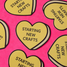 Load image into Gallery viewer, Crafts Conversation Heart Vinyl Sticker
