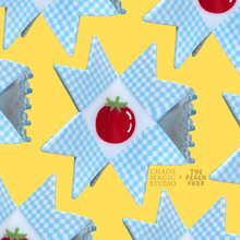 Load image into Gallery viewer, Tomato Quilt Hair Claw  TPF x Chaos Magic Studio
