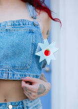Load image into Gallery viewer, Tomato Quilt Hair Claw  TPF x Chaos Magic Studio
