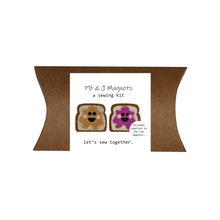 Load image into Gallery viewer, DIY PB&amp;J Magnet Sewing Kit
