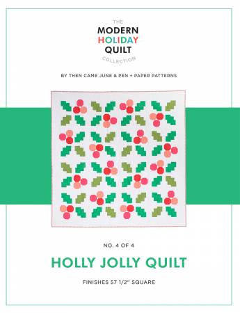 Holly Jolly Quilt Pattern - Paper Pattern