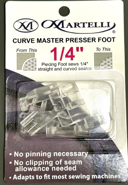 Previously Loved: Martelli's Curve Master Presser Foot 1/4