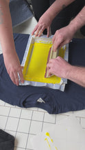 Load and play video in Gallery viewer, Screenprinting on Fabric with Golden Key Prints
