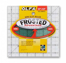 Load image into Gallery viewer, OLFA Frosted Advantage Square Non-Slip Ruler
