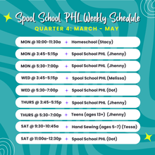 Load image into Gallery viewer, Q4: Saturdays / 9:30 am / Hand Sewing Class
