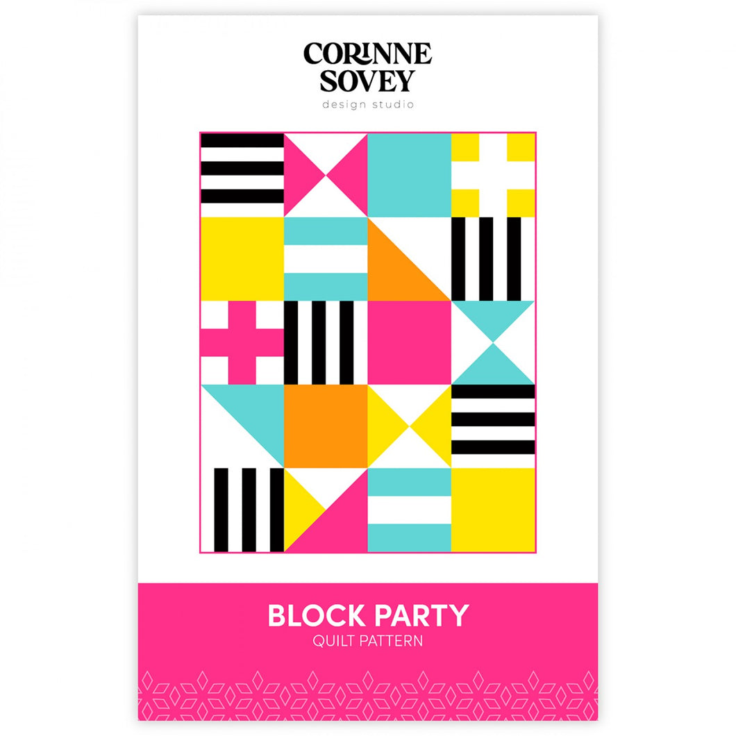 Block Party Quilt Pattern (Paper Copy) by Corinne Sovey Design Studio