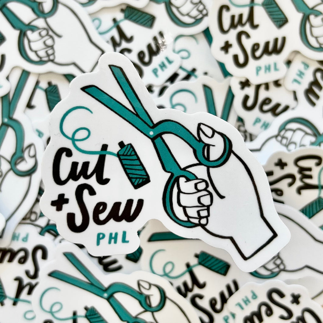 Cut & Sew PHL Sticker 002